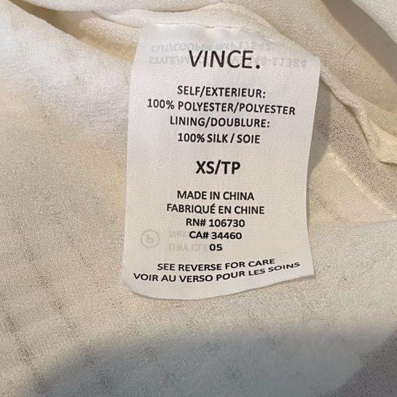 Vince Silk Mesh Overlay Top - Picture 8 of 10